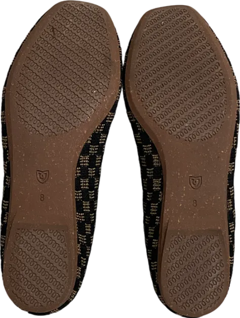 Rothys Black The Max Square Mary Jane Flats UK 5.5 EU 38.5 👠