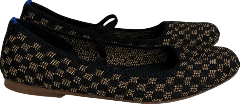 Rothys Black The Max Square Mary Jane Flats UK 5.5 EU 38.5 👠