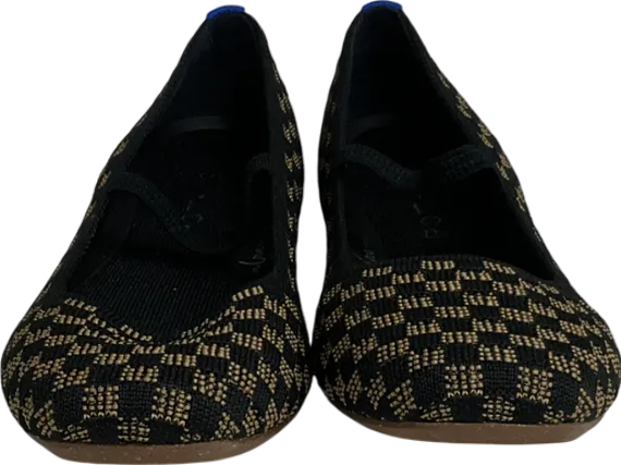 Rothys Black The Max Square Mary Jane Flats UK 5.5 EU 38.5 👠