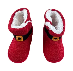 Santa slippers size 6-12m