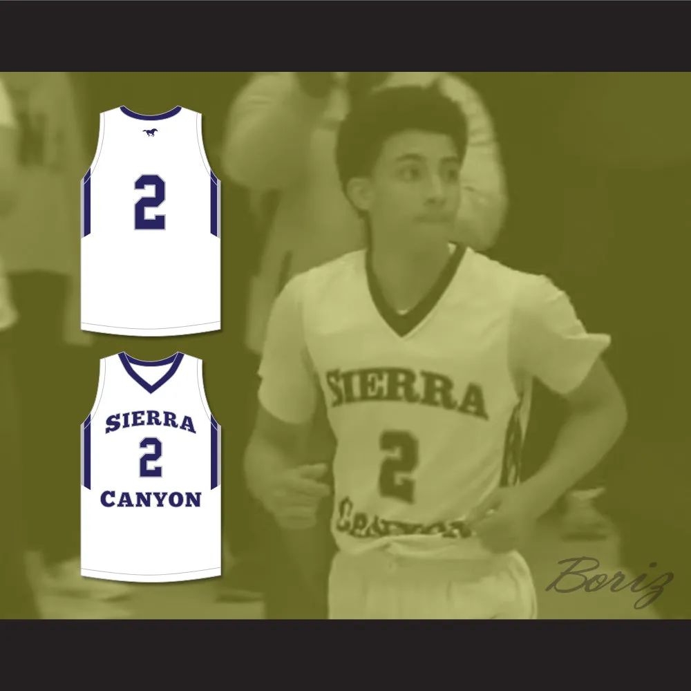 Scotty Pippen Jr 2 Sierra Canyon School Trailblazers White Basketball Jersey 1