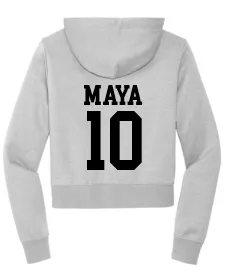 Shark Mom Modest Crop Zip Hoodie