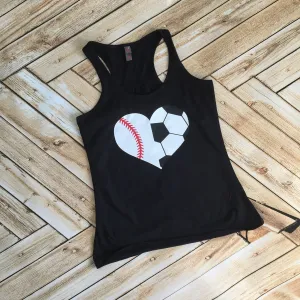 Soccer and Baseball Mom Tank or Tee
