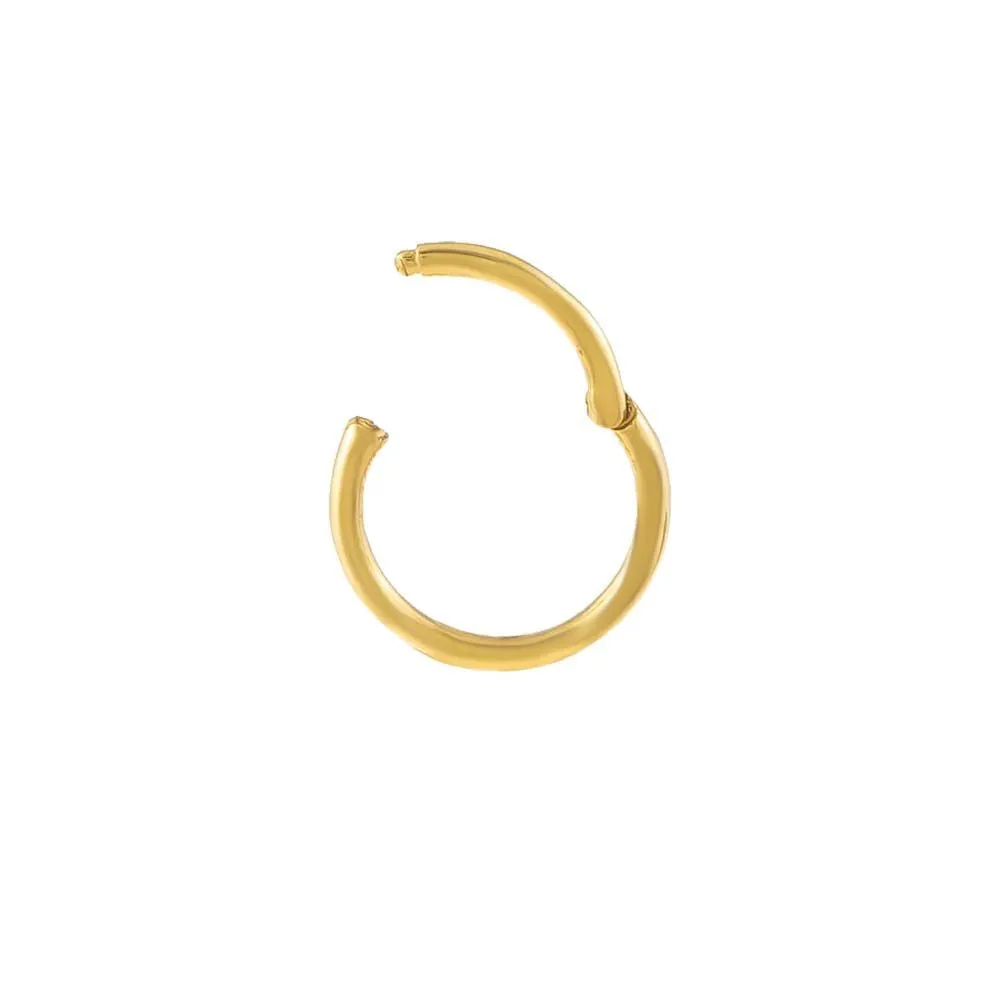 Solid Cartilage Huggie Earring 14K