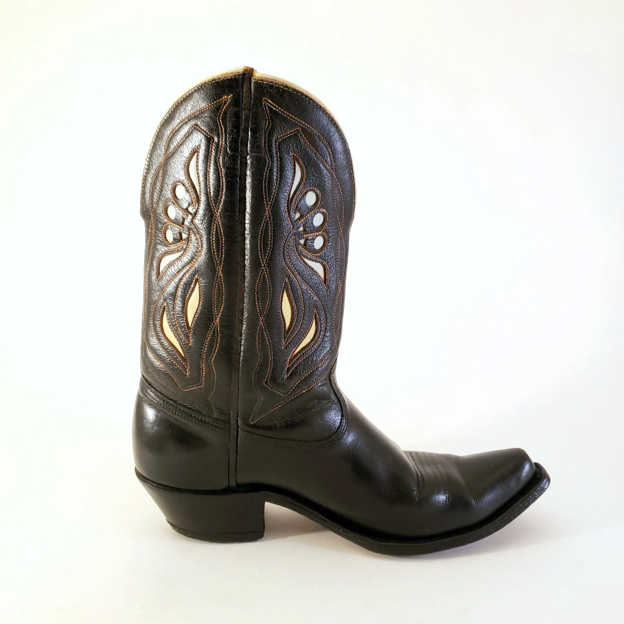 STOLEN 6/21/24 Vintage Black Acme Women's sz 5-1/2A Cowboy Boots
