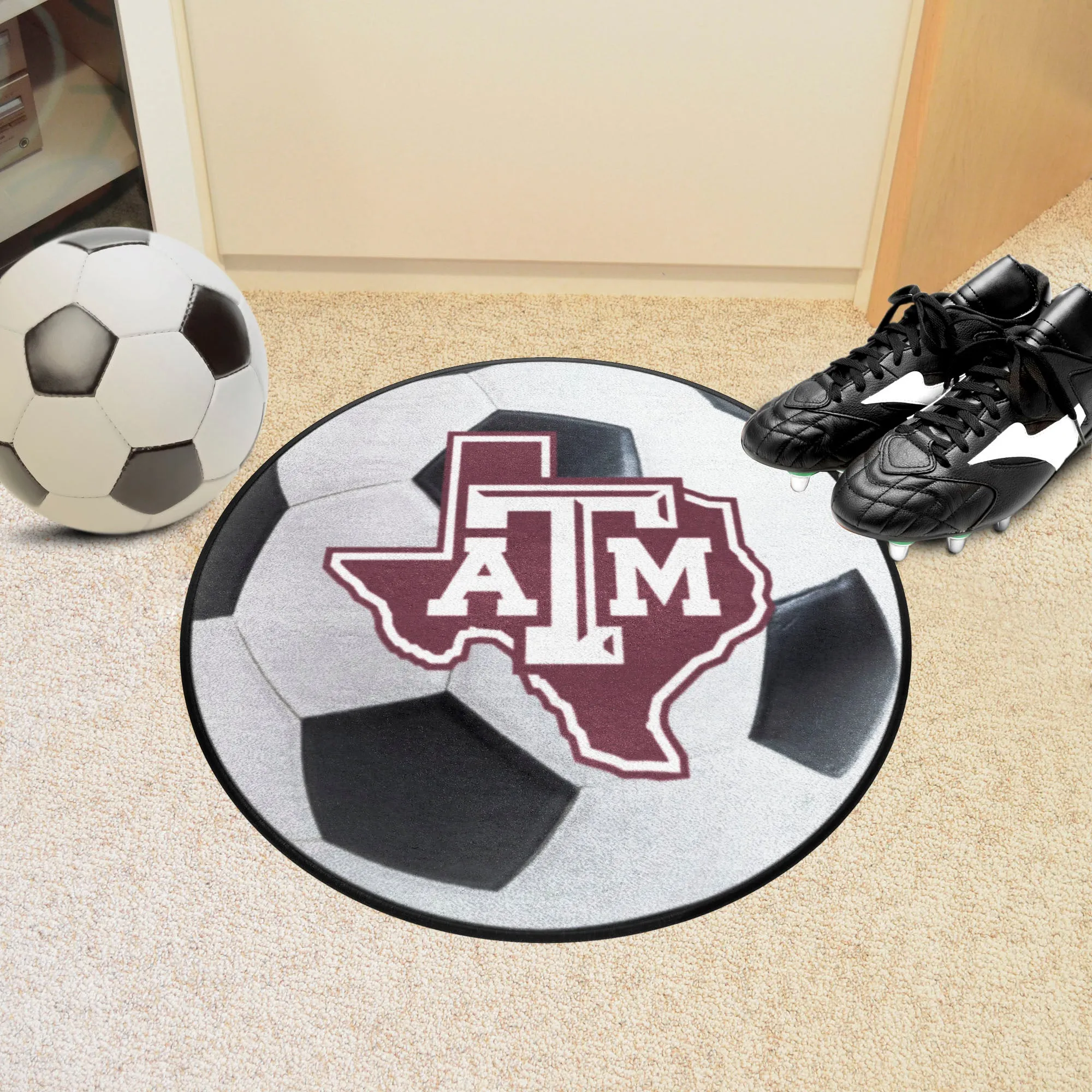 Texas A&M University Soccer Ball Mat