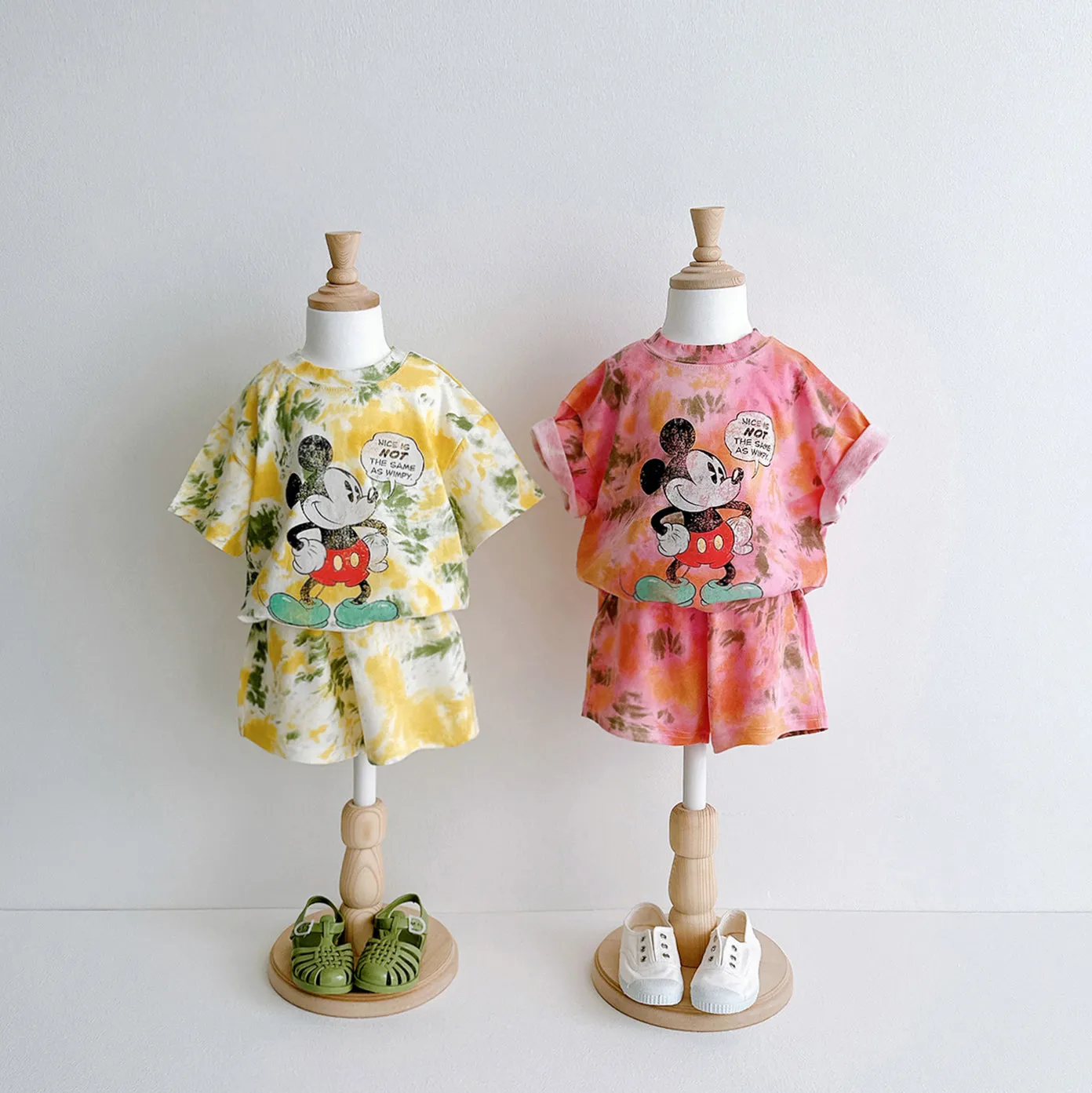 Tie Dye Mickey Top and Bottom Set