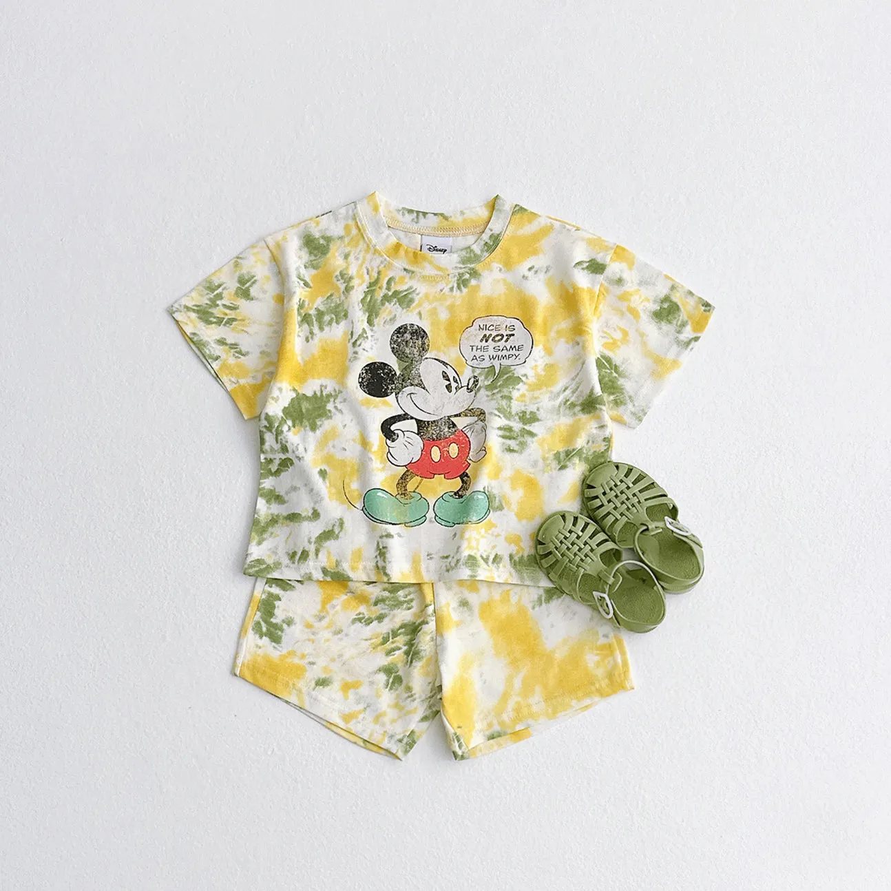 Tie Dye Mickey Top and Bottom Set
