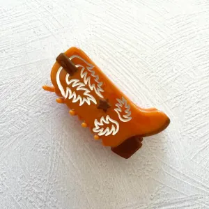 Tiepology - Eco Western Boots Hair Claw Clip (Rust)