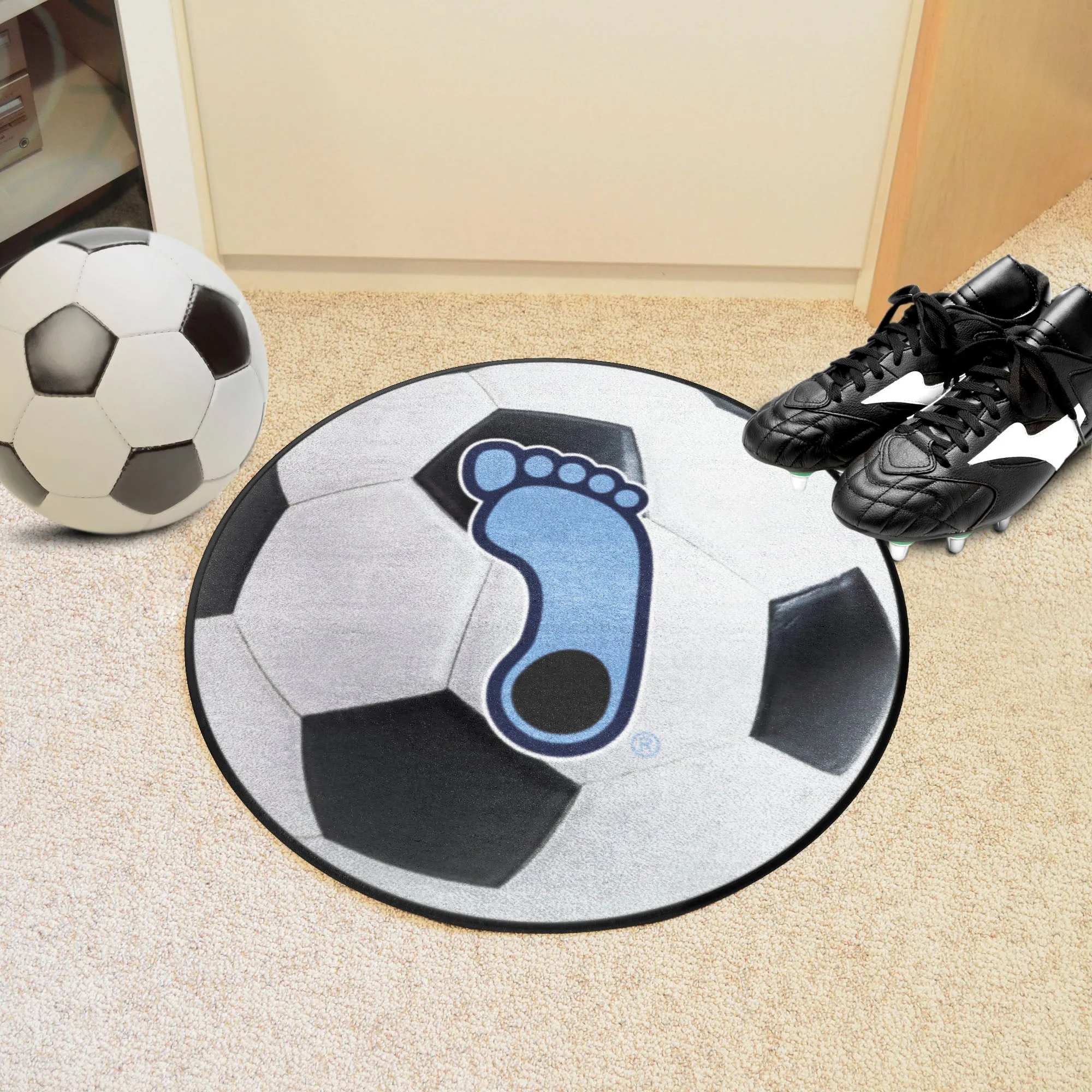 UNC Chapel Hill Soccer Ball Mat