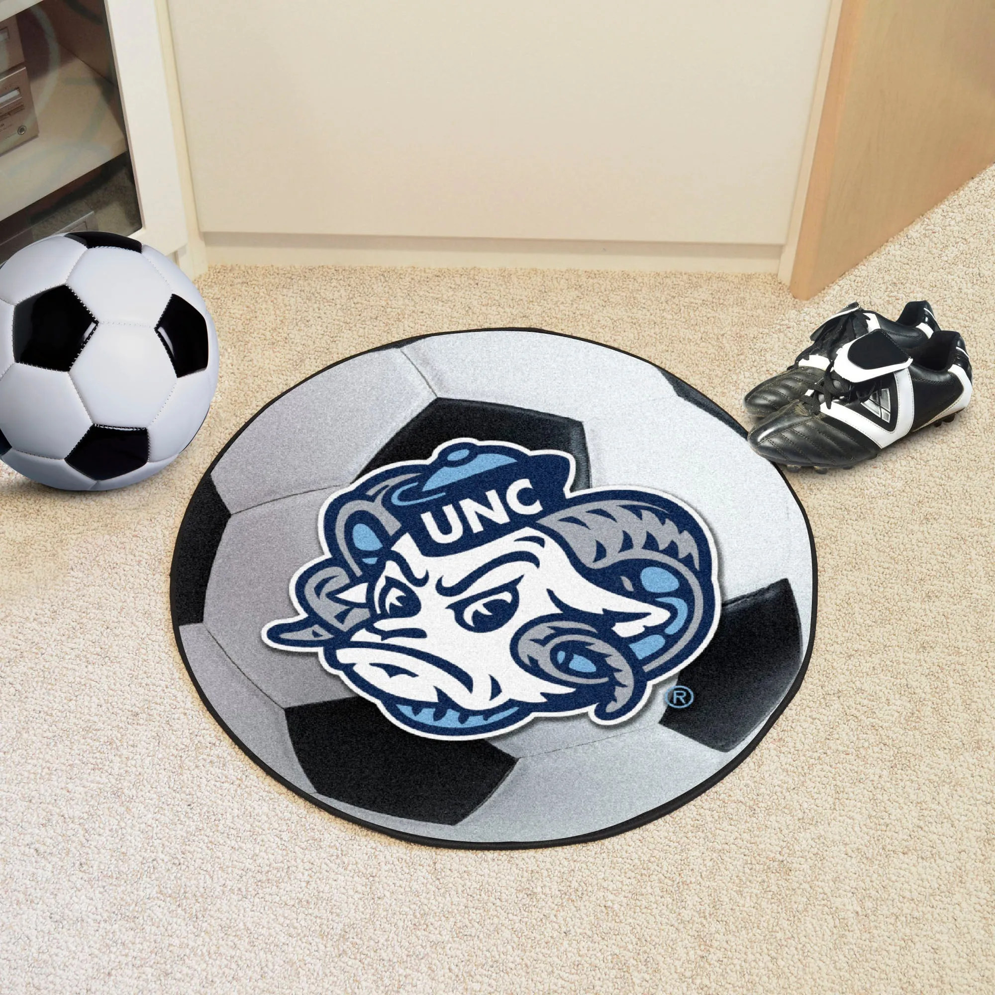 UNC Chapel Hill Soccer Ball Mat