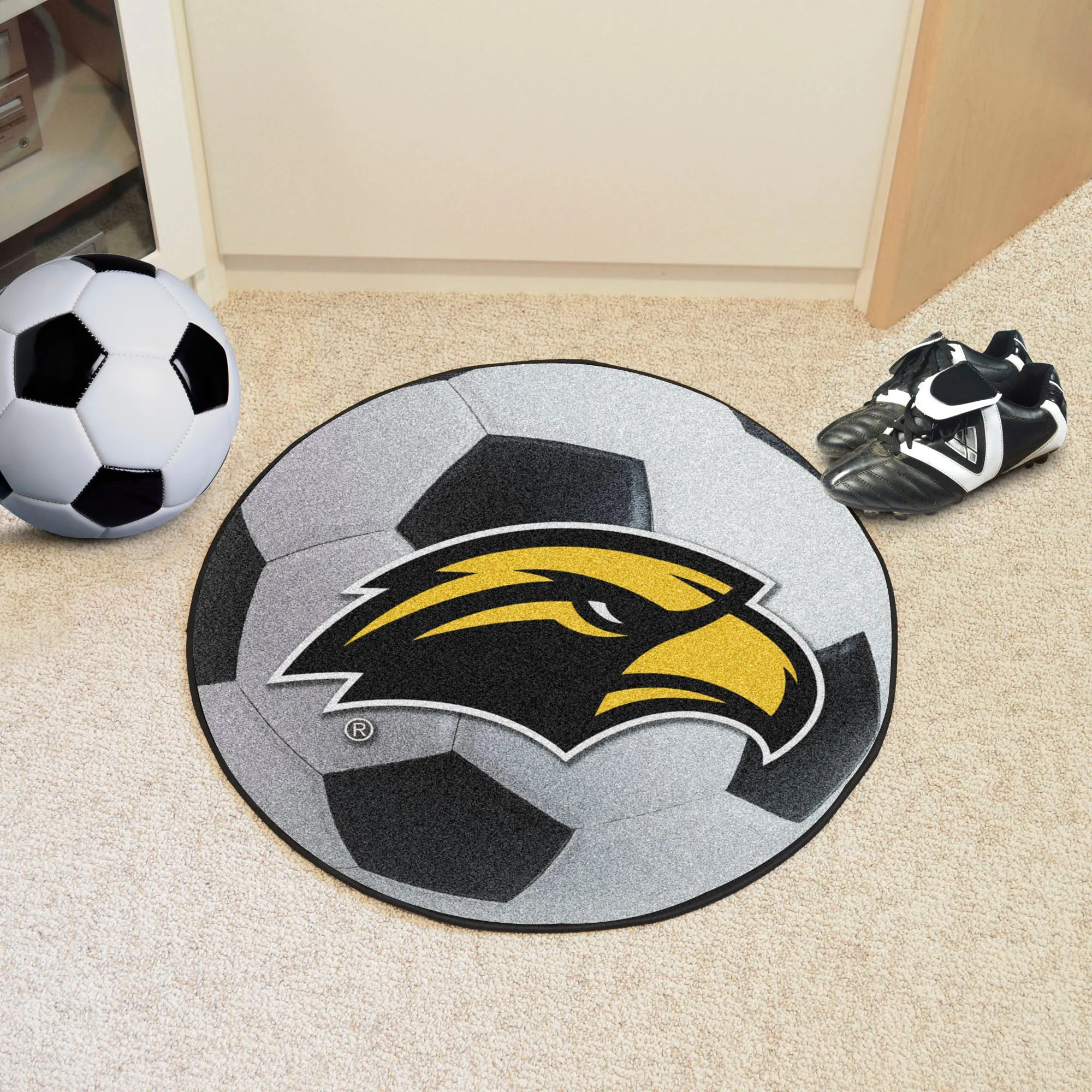 Univ of Southern Mississippi Soccer Ball Mat