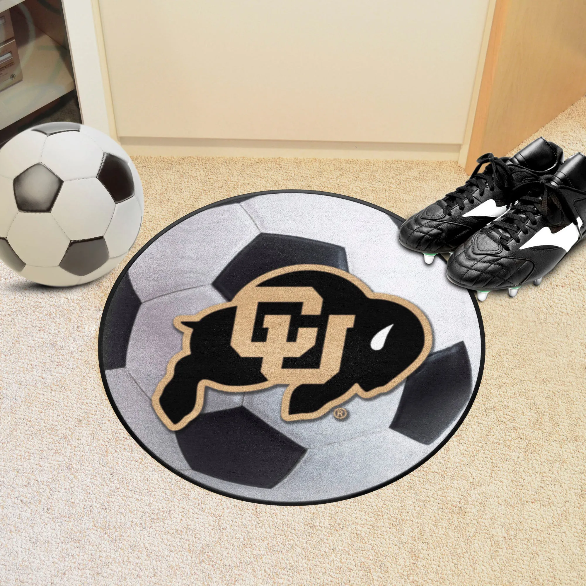 University of Colorado Soccer Ball Mat