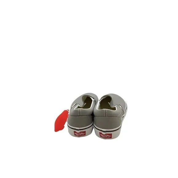 Vans Unisex Adult Gray Slip On Low Top Sneaker Shoes Size US M6.5 W8