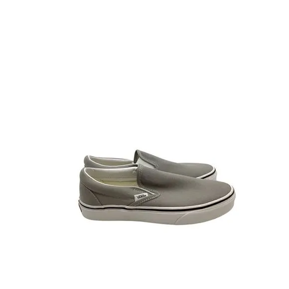 Vans Unisex Adult Gray Slip On Low Top Sneaker Shoes Size US M6.5 W8
