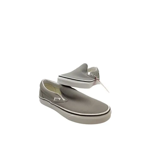 Vans Unisex Adult Gray Slip On Low Top Sneaker Shoes Size US M6.5 W8