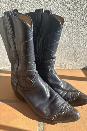 VINTAGE TONY LAMA COWBOY BOOTS | emilia teju w/ lizard tip