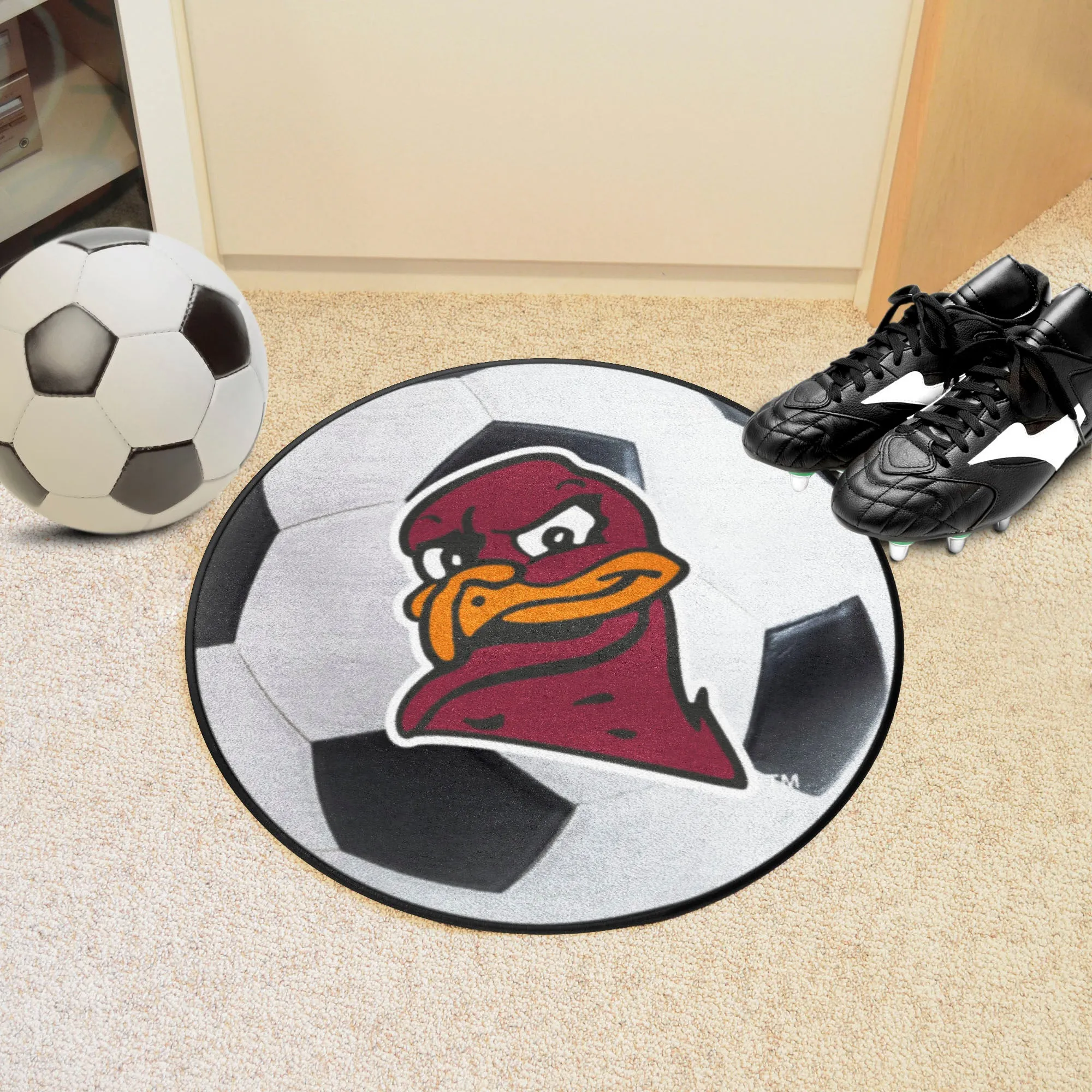 Virginia Tech Soccer Ball Mat