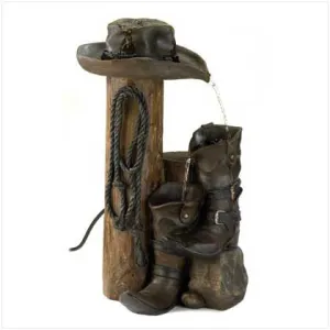Western Cowboy Water Fountain 10013056 Free Shipping