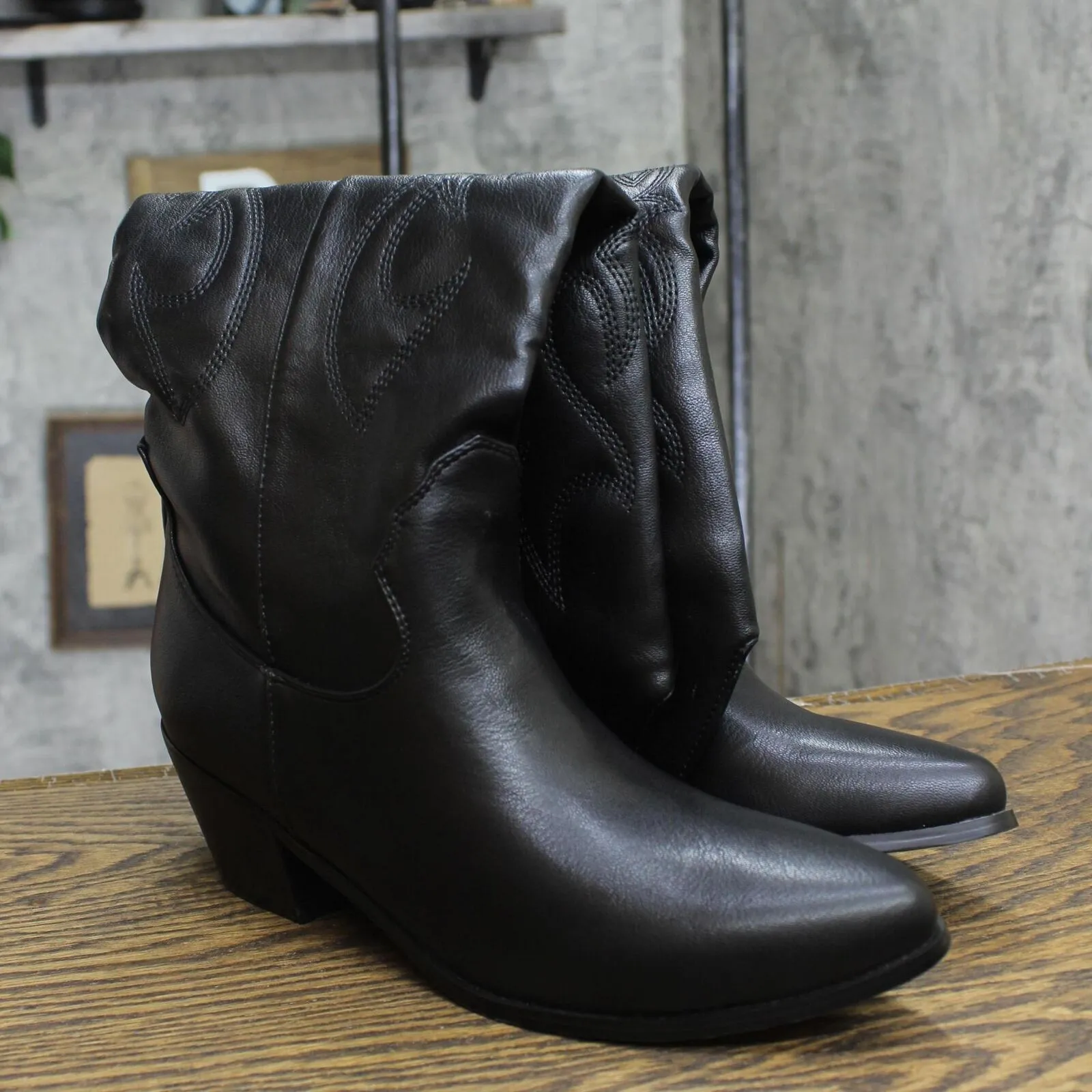 Womens Western Cowboy Boots 1676074ffeca42 Black 9M