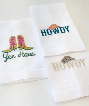 Yeehaw Boots Cocktail Napkin